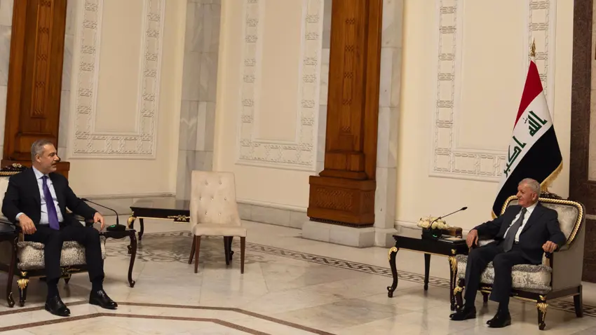 Irak Cumhurbaskani, Hakan Fidan ile görüstü
